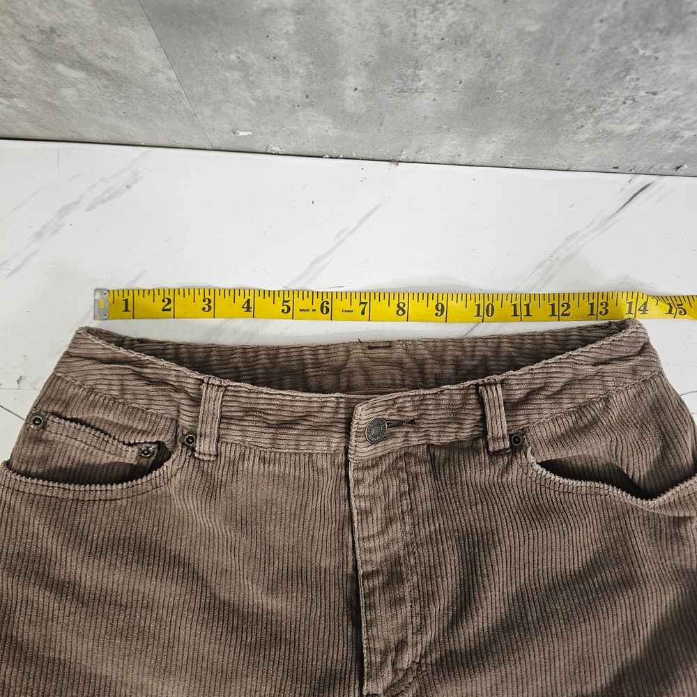 Vintage 90s Newport News Jeanology Brown Corduroy Pants Womens 8 Hong Kong - Picture 4 of 9